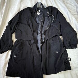 Vintage CS Signature Black Winter Fall Jacket Size Large Made in Russia